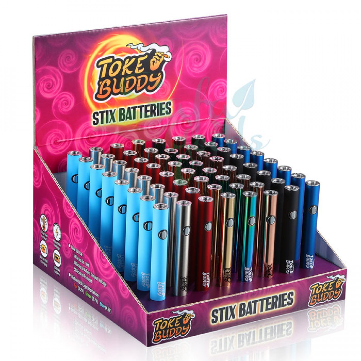 Toke Buddy - 510 Batteries - 64ct Display Box